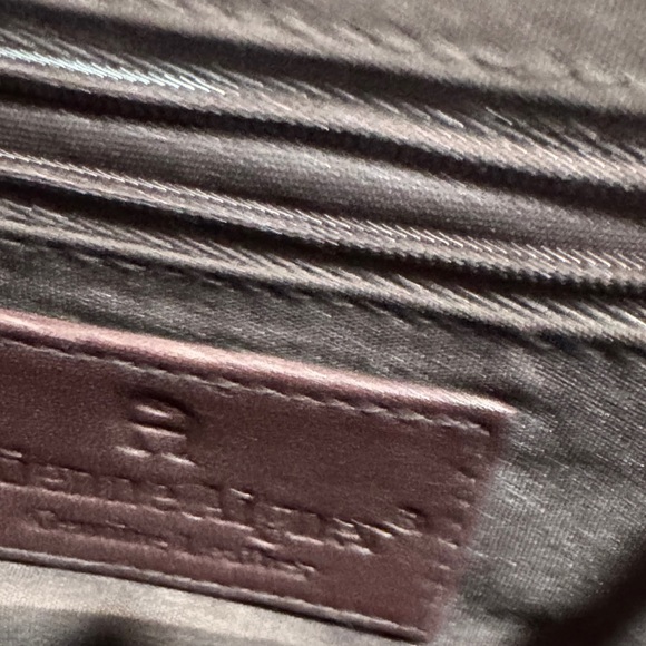 Etienne Aigner Dark Brown Leather Shoulder Bag - Picture 2 of 16